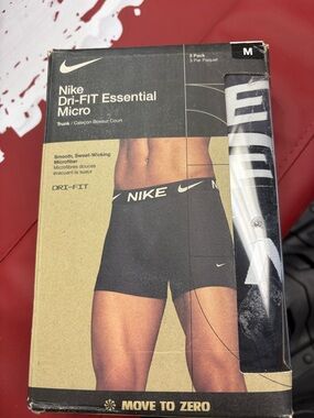 Nike Dri-FIT Essential Micro Trunk - Black & White NIB Size M 3PK